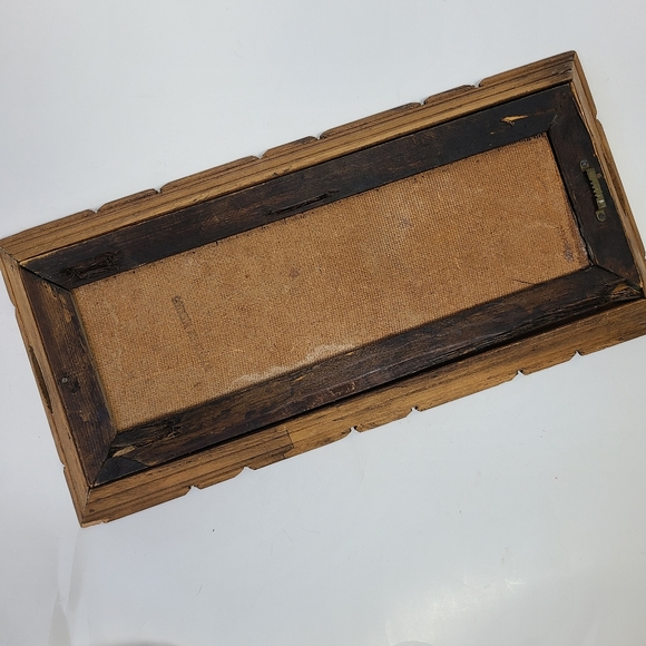 [Vintage] Hand painted Mexican pottery tile tray - Picture 3 of 5